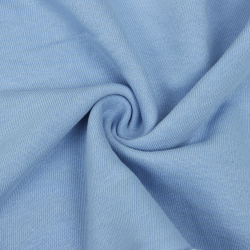 Ткань Футер 3-х нитка, Петля, цвет Светло-Голубой (на отрез)  в Котельниках