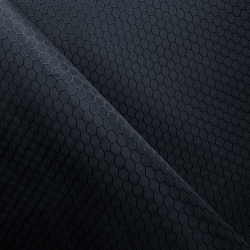 Ткань Оксфорд 300D PU Рип-Стоп СОТЫ, цвет Черный (на отрез)  в Котельниках