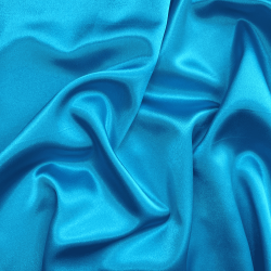 *Ткань Атлас-сатин, цвет Голубой (на отрез)  в Котельниках
