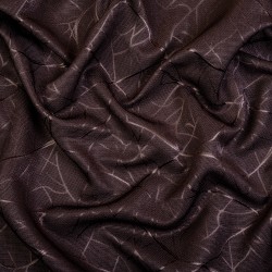 Ткань Блэкаут для штор &quot;Ледовое тиснение цвет Темно-Коричневый&quot; (на отрез)  в Котельниках