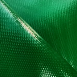 Ткань ПВХ 600 гр/м2 плотная, Зелёный (Ширина 150см), на отрез  в Котельниках