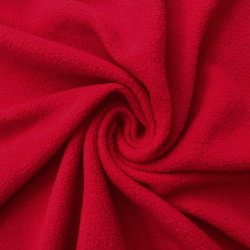 Флис Односторонний 130 гр/м2, цвет Красный (на отрез)  в Котельниках