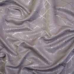 Ткань Блэкаут для штор светозатемняющая 75% &quot;Ледовое тиснение цвет Серый&quot; (на отрез)  в Котельниках