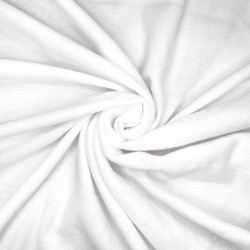 Флис Односторонний 130 гр/м2, цвет Белый (на отрез)  в Котельниках