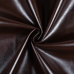Ткань Дерматин (Кожзам) для мебели, цвет Темно-Коричневый (на отрез)  в Котельниках