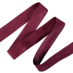 Окантовочная лента-бейка, цвет Бордовый 22мм (на отрез)  в Котельниках