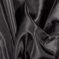 Ткань подкладочная Таффета 190Т, цвет Черный (на отрез)  в Котельниках