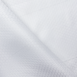 Ткань Оксфорд 300D PU Рип-Стоп СОТЫ, цвет Белый (на отрез)  в Котельниках