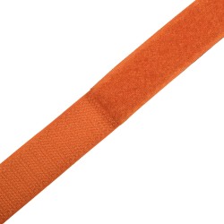 Контактная лента 25мм цвет Оранжевый (велькро-липучка, на отрез)  в Котельниках