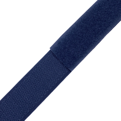 Контактная лента 25мм цвет Тёмно-Синий (Велькро-липучка), на отрез  в Котельниках
