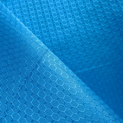 Ткань Оксфорд 300D PU Рип-Стоп СОТЫ, цвет Голубой (на отрез)  в Котельниках