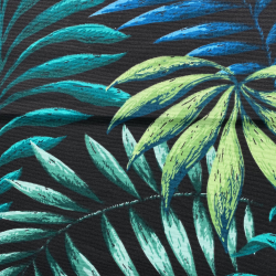 Интерьерная ткань Дак (DUCK), принт &quot;Тропические листья&quot; (на отрез)  в Котельниках