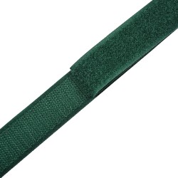 Контактная лента 25мм цвет Зелёный (велькро-липучка, на отрез)  в Котельниках