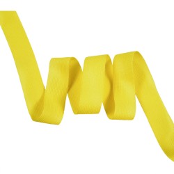 Окантовочная лента-бейка, цвет Жёлтый 22мм (на отрез)  в Котельниках
