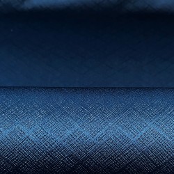 Ткань Блэкаут для штор светозатемняющая 100% &quot;Орнамент Синий&quot; (на отрез)  в Котельниках